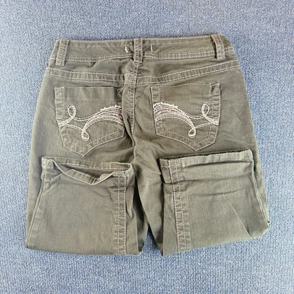 Nine‎ West Vintage America Collection Capris black Embroidered Size 6 28 Cropped